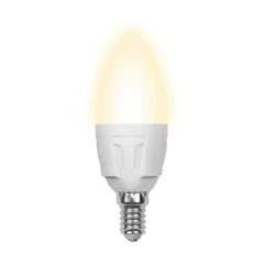 Лампа светодиодная E14 6W 3000K матовая LED-C37-6W/WW/E14/FR/O 10214