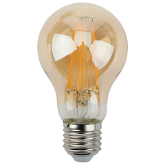 Лампа светодиодная филаментная ЭРА E27 9W 2700K золотая F-LED A60-9W-827-E27 gold Б0035038