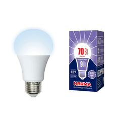 Лампа светодиодная Volpe E27 9W 6500K матовая LED-A60-9W/6500K/E27/FR/NR UL-00005624