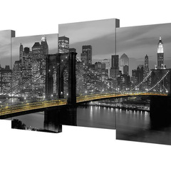 Модульная картина Золотой мост Toplight 200х75см TL-M2017