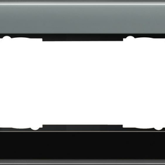 Рамка 2-модульная Gira Esprit C черное стекло 1002505