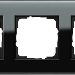 Рамка 5-постовая Gira Esprit C черное стекло 0215505