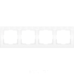 Рамка Werkel Flock на 4 поста белая WL05-Frame-04-white 4690389046735